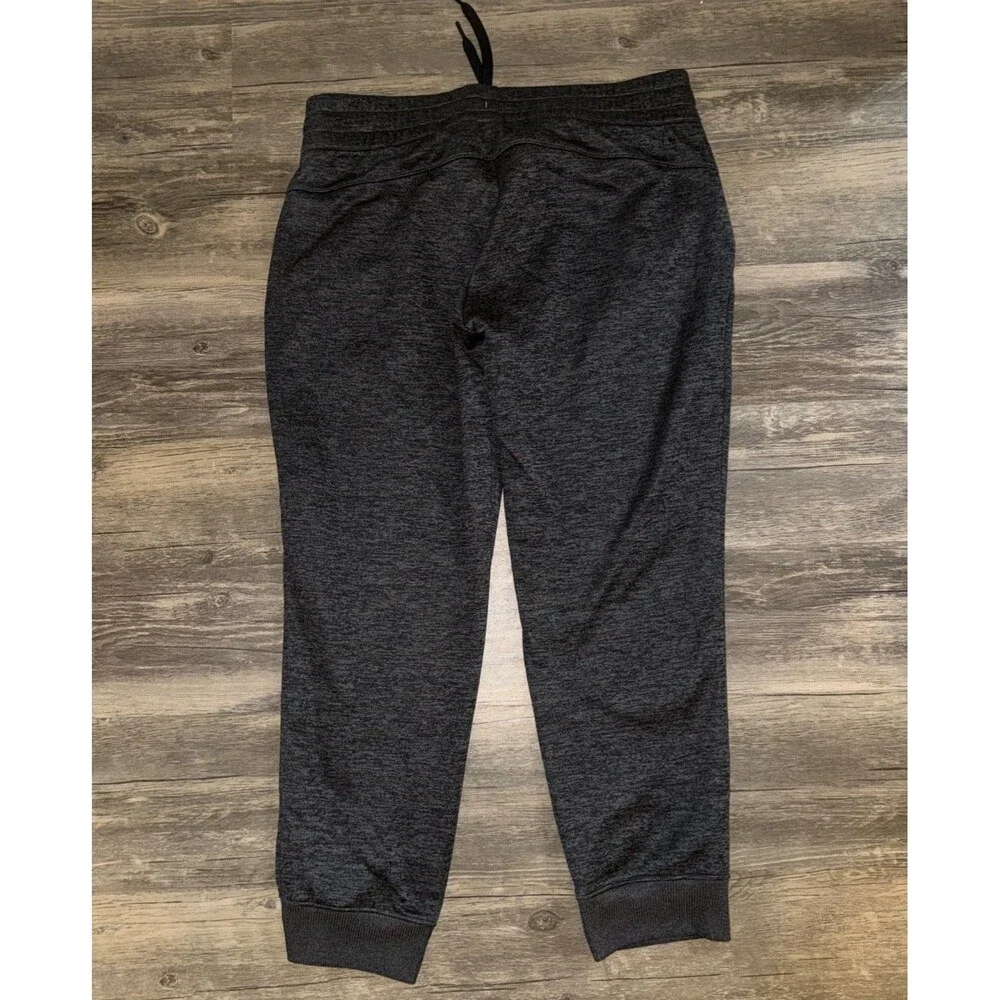 Adidas Jogger Pants L Gray Tapered Pull On Drawstring Pockets‎